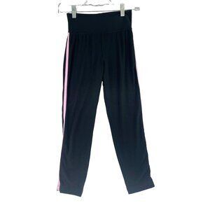 Becca Stretch Pants Girls Small Black Pink